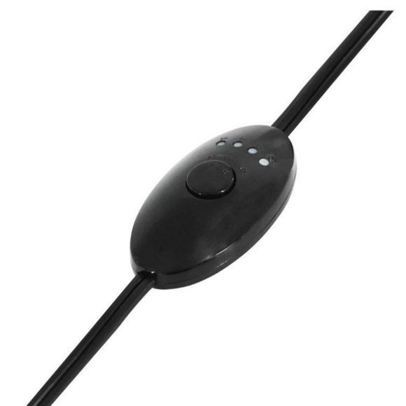 Better Homes & Gardens Electric Ribbed Ceramic Wax Warmer with Wood Base - Black - Picture 5 of 8